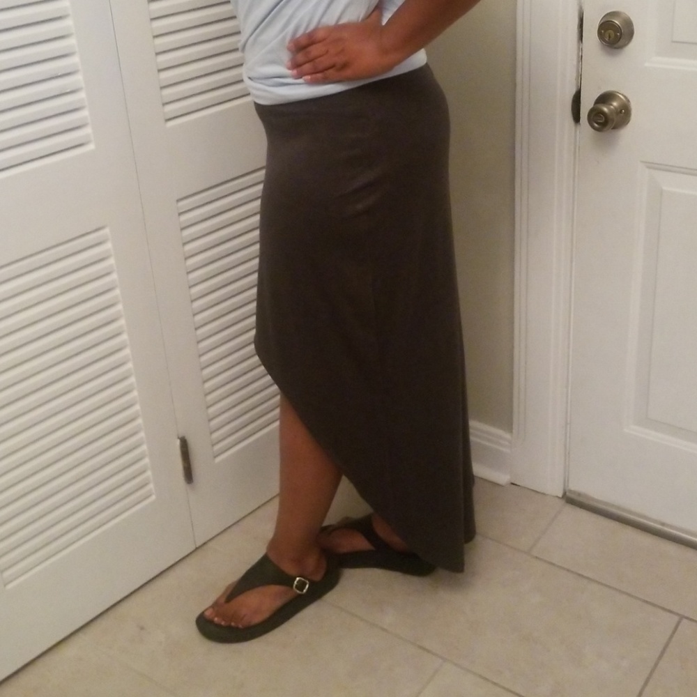 High low maxi skirt